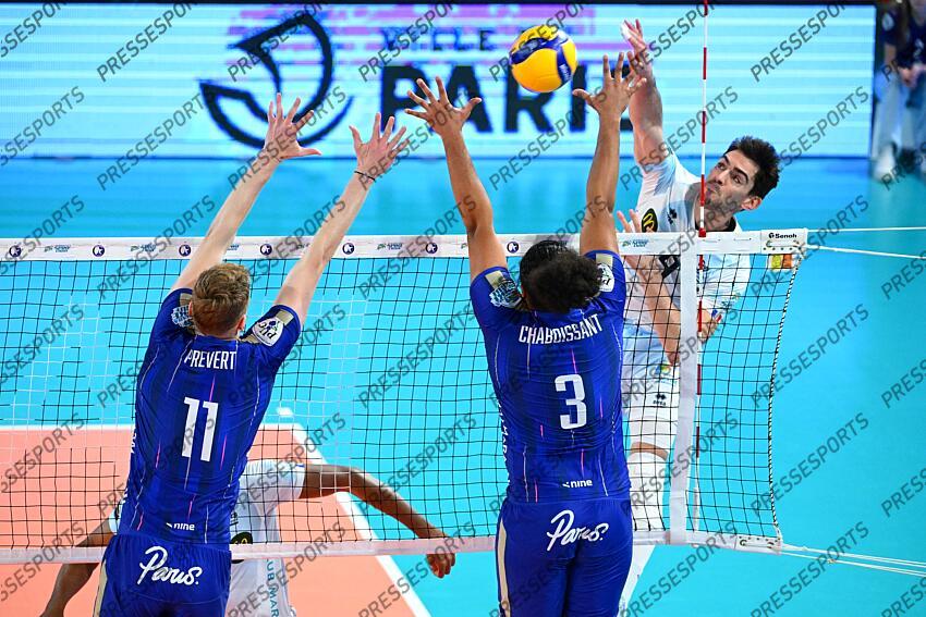 prevert (gildas) chamboissant (anatole) quiroga (gonzalo) PARIS VOLLEY-TOURS (1-3) 