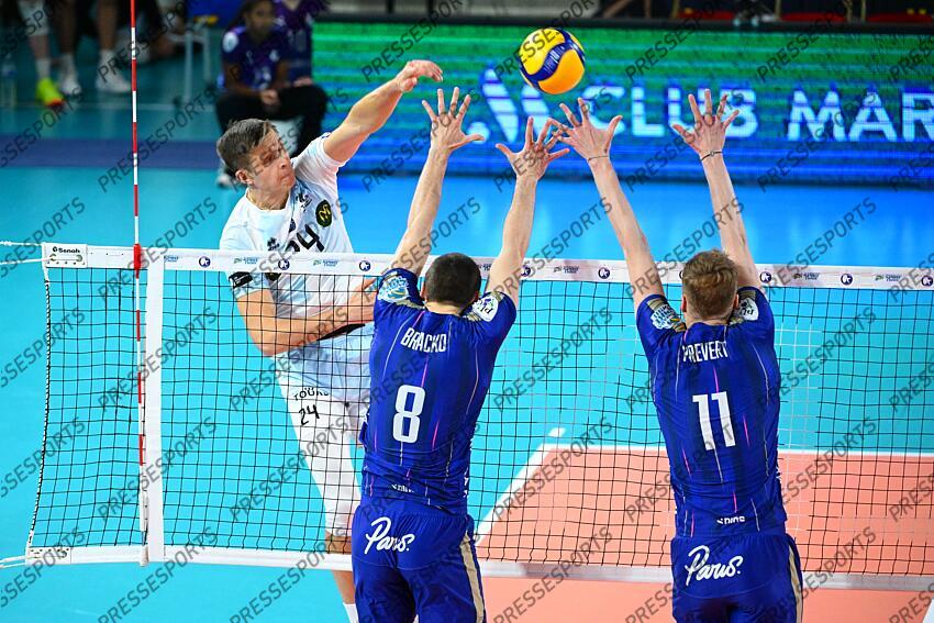 egleskalns (hermans) bracko (rok) prevert (gildas) PARIS VOLLEY-TOURS (1-3) 