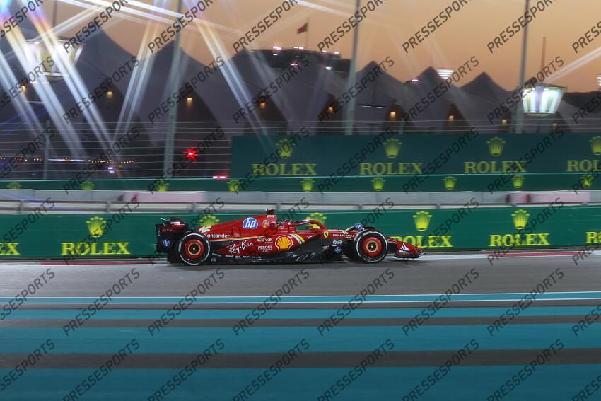 08.12.2024, Yas Marina Circuit, Abu Dhabi, VAE, FIA, Formel 1, Grosser Preis von Abu Dhabi, Rennen, im Bild Charles Leclerc (Scuderia Ferrari HP, #16) // during the Race for the FIA Formula One Grand Prix of Abu Dhabi at the Yas Marina Circuit in Abu Dhabi, United Arab Emirates on 2024/12/08. EXPA Pictures © 2024, PhotoCredit: EXPA/ Eibner-Pressefoto/ Annika Graf ATTENTION - OUT of GER GRAND PRIX D'ABU DHABI 