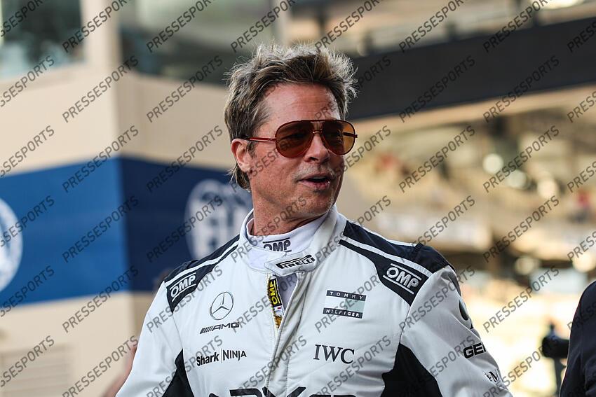 Brad Pitt (USA), F1 Grand Prix of Abu Dhabi at Yas Marina Circuit on December 8, 2024 in Abu Dhabi, United Arab Emirates. (Photo by HOCH ZWEI) GRAND PRIX D'ABU DHABI 