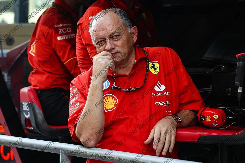 Frederic Vasseur (FRA, Scuderia Ferrari HP), F1 Grand Prix of Abu Dhabi at Yas Marina Circuit on December 8, 2024 in Abu Dhabi, United Arab Emirates. (Photo by HOCH ZWEI) GRAND PRIX D'ABU DHABI 