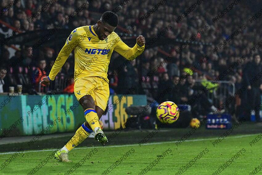 26.12.2024, Goldsands Stadium, Bournemouth, ENG, Premier League, AFC Bournemouth vs Crystal Palace, 18. Runde, im Bild Jefferson Lerma of Crystal Palace // Jefferson Lerma of Crystal Palace during the Premier League 18th round match between AFC Bournemouth and Crystal Palace at the Goldsands Stadium in Bournemouth, England on 2024/12/26. EXPA Pictures © 2024, PhotoCredit: EXPA/ Focus Images/ Jeremy Landey ATTENTION - for AUT, GER, FRA, ITA, SUI, POL, CRO, SLO only BOURNEMOUTH-CRYSTAL PALACE (0-0) 