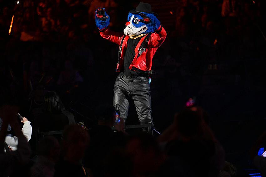 ALL STAR FRANCE-ALL STAR MONDE (141-149 ap) mascotte NBA Miami Heat Burnie Philadeplhie 76ERS Franklin le chien 