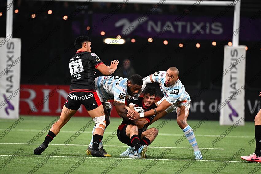 tuisova (josua) meliande (martin) fickou (gael) RACING 92-LYON OU (25-25) maraku (josiah) 