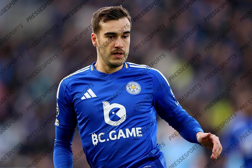 29 December 2024 Leicester - Premier League football - Leicester City v Manchester City - Harry Winks of Leicester City. (Photo by Mark Leech). LEICESTER-MANCHESTER CITY (0-2) 