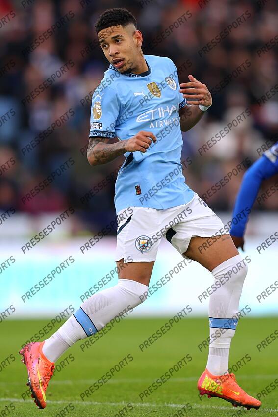 29 December 2024 Leicester - Premier League football - Leicester City v Manchester City - Savio of Manchester City. (Photo by Mark Leech). LEICESTER-MANCHESTER CITY (0-2) 