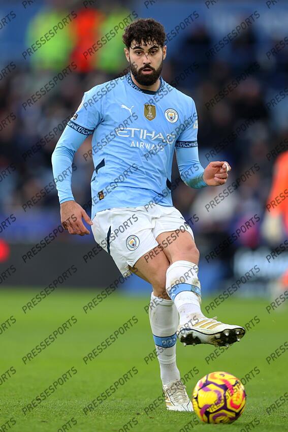 29 December 2024 Leicester - Premier League football - Leicester City v Manchester City - Josko Gvardiol of Manchester City. (Photo by Mark Leech). LEICESTER-MANCHESTER CITY (0-2) 