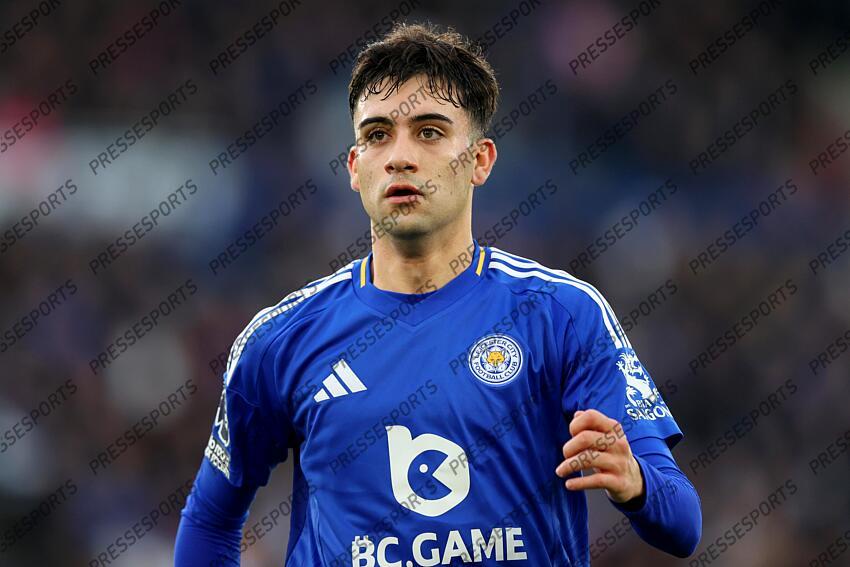 29 December 2024 Leicester - Premier League football - Leicester City v Manchester City - Facundo Buonanotte of Leicester City. (Photo by Mark Leech). LEICESTER-MANCHESTER CITY (0-2) 