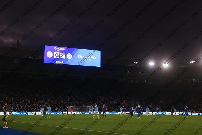 29 December 2024 Leicester - Premier League football - Leicester City v Manchester City - a general view of the King Power Stadium. (Photo by Mark Leech). LEICESTER-MANCHESTER CITY (0-2) 