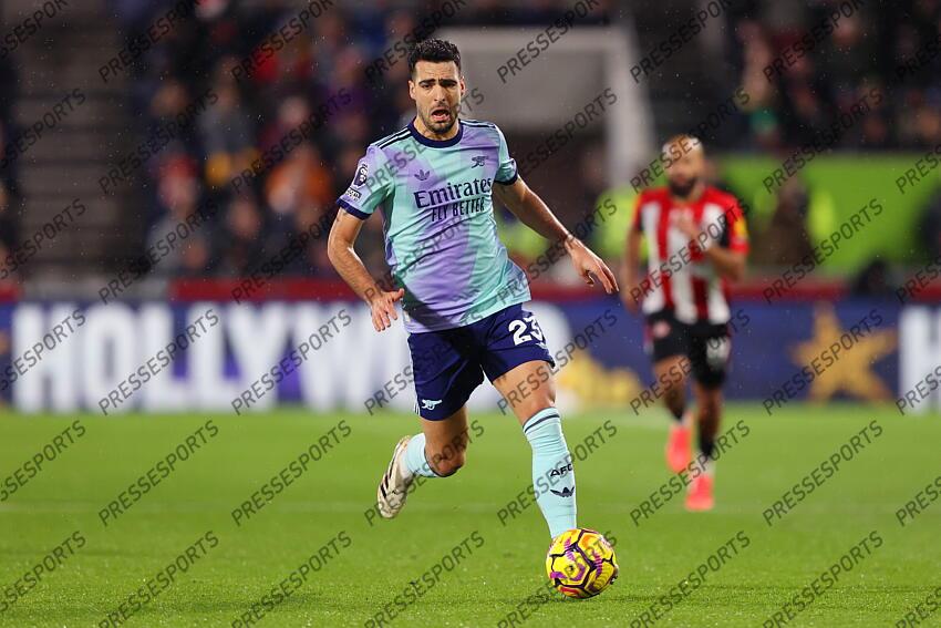 01 January 2025 - Premier League Football - Brentford v Arsenal - Mikel Merino of Arsenal (Photo by Mark Leech). BRENTFORD-ARSENAL (1-3) 