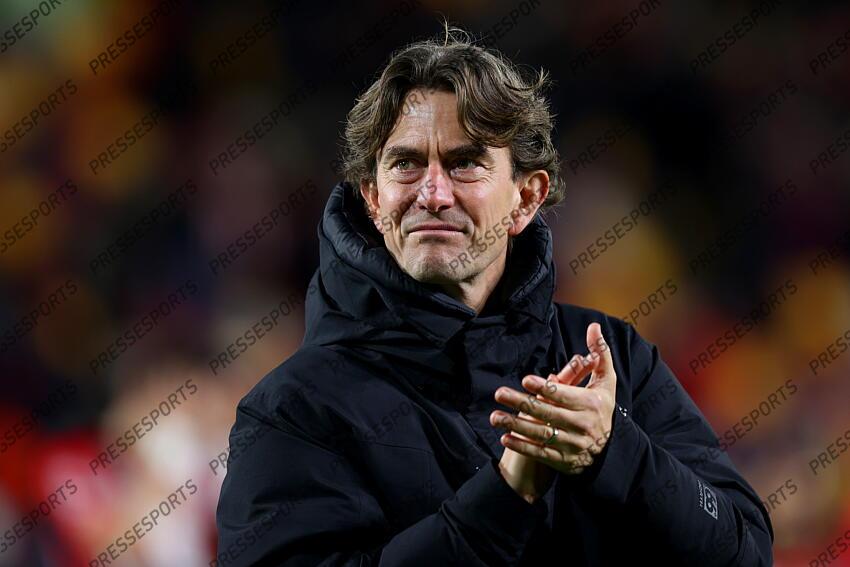 01 January 2025 - Premier League football - Brentford v Arsenal - Brentford manager Thomas Frank. (Photo by Mark Leech). BRENTFORD-ARSENAL (1-3) 