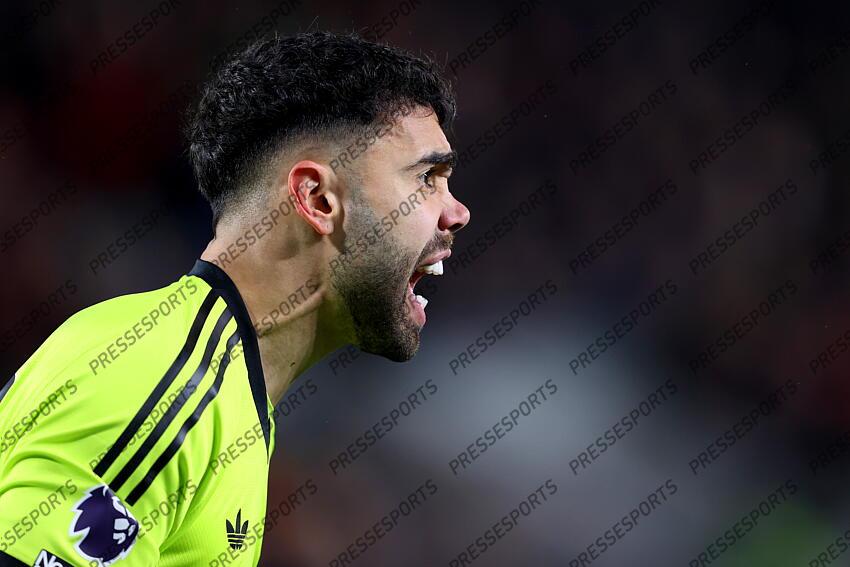 01 January 2025 - Premier League football - Brentford v Arsenal - Arsenal goalkeeper David Raya. (Photo by Mark Leech). BRENTFORD-ARSENAL (1-3) 