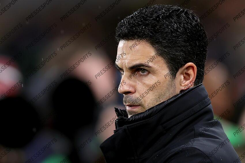 01 January 2025 - Premier League football - Brentford v Arsenal - Arsenal manager Mikel Arteta. (Photo by Mark Leech). BRENTFORD-ARSENAL (1-3) 