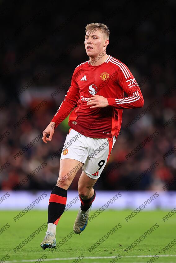 30th December 2024 - Premier League - Manchester United v Newcastle United - Rasmus Hojlund of Manchester United - Photo: Simon Stacpoole / Offside. MANCHESTER UNITED-NEWCASTLE UNITED (0-2) 