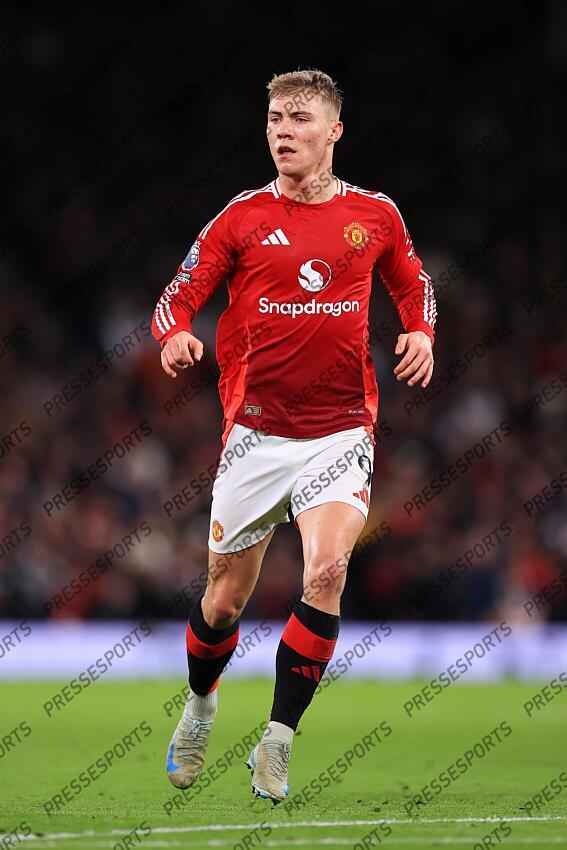 30th December 2024 - Premier League - Manchester United v Newcastle United - Rasmus Hojlund of Manchester United - Photo: Simon Stacpoole / Offside. MANCHESTER UNITED-NEWCASTLE UNITED (0-2) 