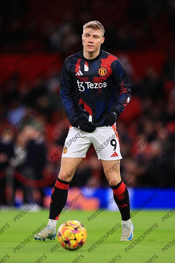 30th December 2024 - Premier League - Manchester United v Newcastle United - Rasmus Hojlund of Manchester United - Photo: Simon Stacpoole / Offside. MANCHESTER UNITED-NEWCASTLE UNITED (0-2) 