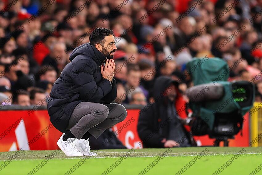 30th December 2024 - Premier League - Manchester United v Newcastle United - Manchester United manager Ruben Amorim - Photo: Simon Stacpoole / Offside. MANCHESTER UNITED-NEWCASTLE UNITED (0-2) 