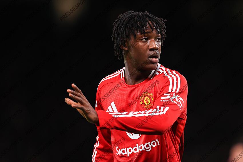 30th December 2024 - Premier League - Manchester United v Newcastle United - Kobbie Mainoo of Manchester United - Photo: Simon Stacpoole / Offside. MANCHESTER UNITED-NEWCASTLE UNITED (0-2) 