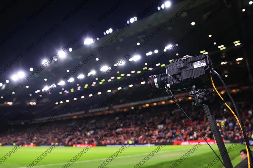 30th December 2024 - Premier League - Manchester United v Newcastle United - Small high resolution cameras used to show Premier League matches at the Cosm Los Angeles - Photo: Simon Stacpoole / Offside. MANCHESTER UNITED-NEWCASTLE UNITED (0-2) 