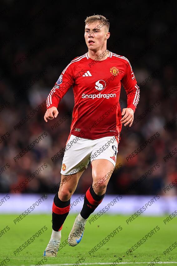 30th December 2024 - Premier League - Manchester United v Newcastle United - Rasmus Hojlund of Manchester United - Photo: Simon Stacpoole / Offside. MANCHESTER UNITED-NEWCASTLE UNITED (0-2) 