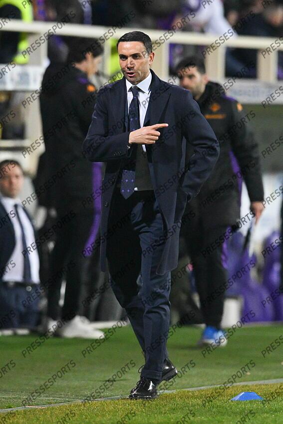 Foto IPP/Roberto Ramaccia Firenze 4/1/2025 Campionato di Calcio Serie A 2024/2025 Fiorentina vs Napoli Nella foto Raffaele Palladino allenatore della Fiorentina Italy Photo Press - World Copyright FIORENTINA-NAPLES (0-3) 