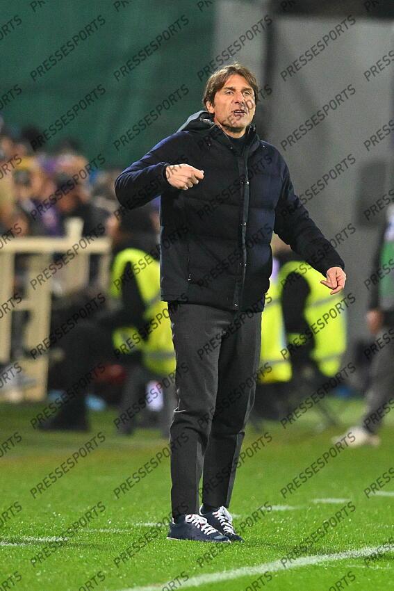 Foto IPP/Roberto Ramaccia Firenze 4/1/2025 Campionato di Calcio Serie A 2024/2025 Fiorentina vs Napoli Nella foto Antonio Conte allenatore del Napoli Italy Photo Press - World Copyright FIORENTINA-NAPLES (0-3) 