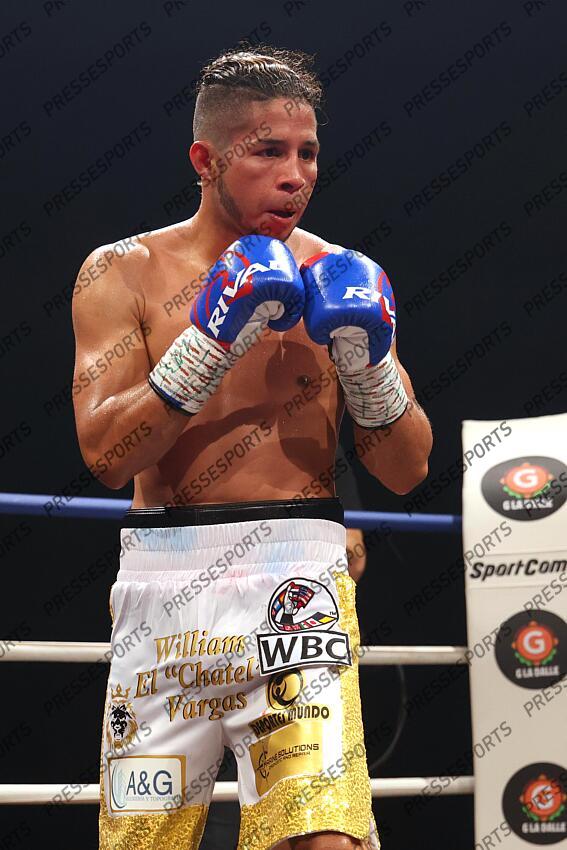 vargars (william) (pan) short blanc et or CEINTURE WBC SILVER 
