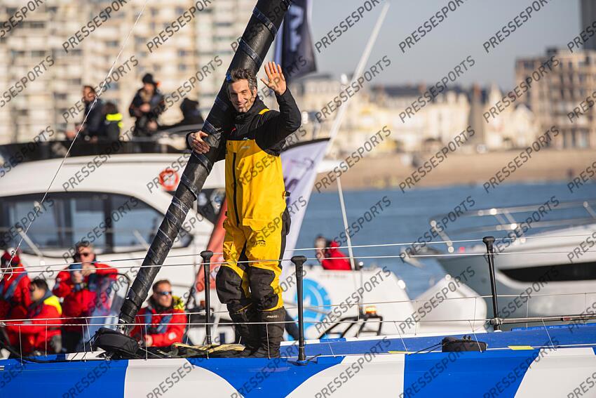 dalin (charlie) - (fra) - ARRIVEE VENDEE GLOBE ARRIVEE AUX SABLES D'OLONNE DU NAVIGATEUR CHARLIE DALIN, SKIPPER DU 60 PIEDS IMOCA MACIF SANTE PREVOYANCE, VAINQUEUR DU VENDEE GLOBE. 