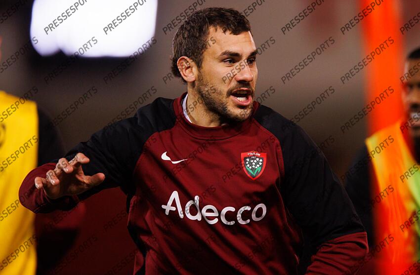 Investec Champions Cup Round 4, Salford Community Stadium, Manchester 19/1/2025 Sale Sharks vs RC Toulon Toulon's Gabin Villiere warms up ahead of the game Mandatory Credit ©INPHO/Tom Maher SALE-TOULON (33-7) 