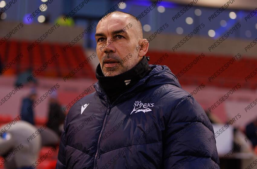 Investec Champions Cup Round 4, Salford Community Stadium, Manchester 19/1/2025 Sale Sharks vs RC Toulon Sale Sharks head coach Alex Sanderson Mandatory Credit ©INPHO/Tom Maher SALE-TOULON (33-7) 