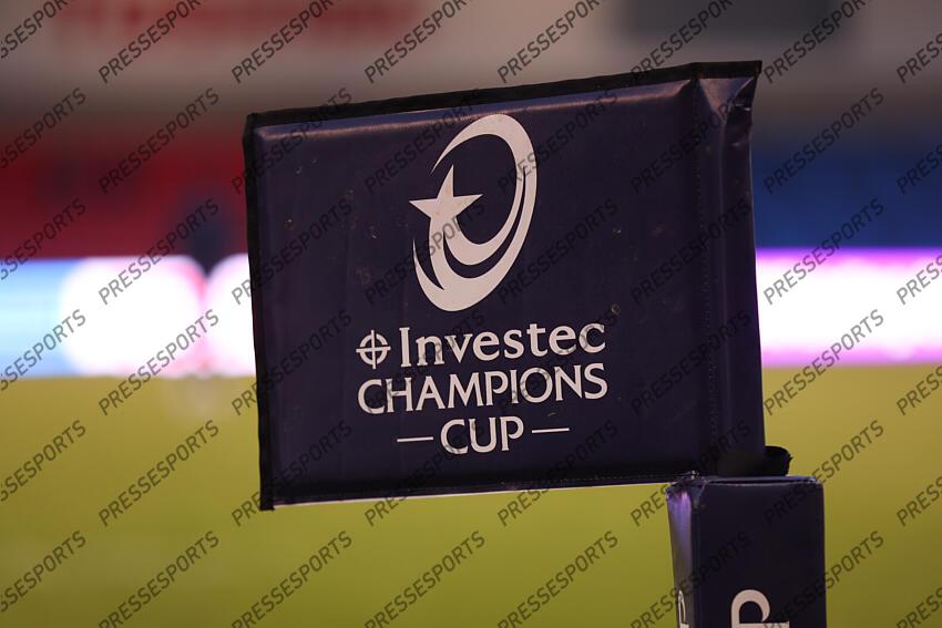 Investec Champions Cup Round 4, Salford Community Stadium, Manchester 19/1/2025 Sale Sharks vs RC Toulon A view of Investec branding Mandatory Credit ©INPHO/Tom Maher SALE-TOULON (33-7) 