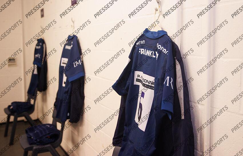 Investec Champions Cup Round 4, Salford Community Stadium, Manchester 19/1/2025 Sale Sharks vs RC Toulon A view of the Sale Sharks changing room Mandatory Credit ©INPHO/Tom Maher SALE-TOULON (33-7) 