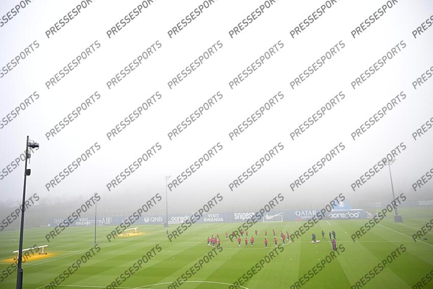 FOOT LIGUE DES CHAMPIONS 2025 ENTRAINEMENT PSG