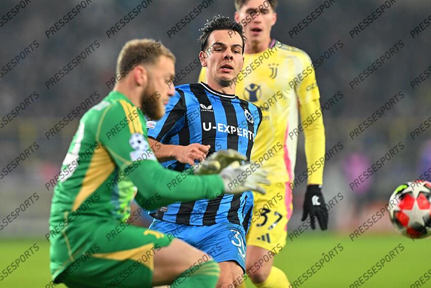 FOOT LIGUE DES CHAMPIONS 2025 CLUB BRUGES-JUVENTUS TURIN (0-0)