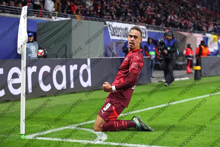 FOOT LIGUE DES CHAMPIONS 2025 RB LEIPZIG-SPORTING PORTUGAL (2-1)