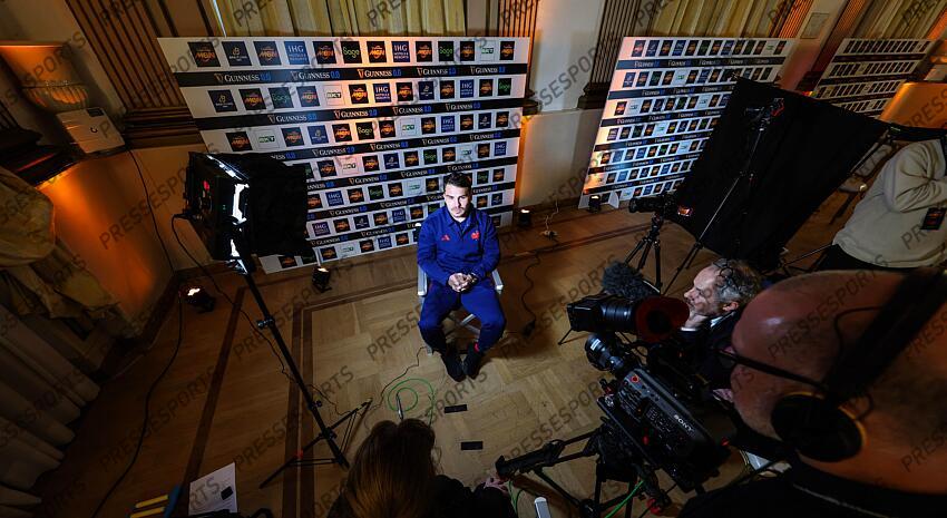 2024 Guinness Six Nations Championship Launch, Rome, Italy 21/1/2025 France’s Antoine Dupont at the launch of the 2025 Guinness Men’s Six Nations Championship at the Colosseum in Rome Mandatory Credit ©INPHO/Billy Stickland PRESENTATION TOURNOI DES VI NATIONS 