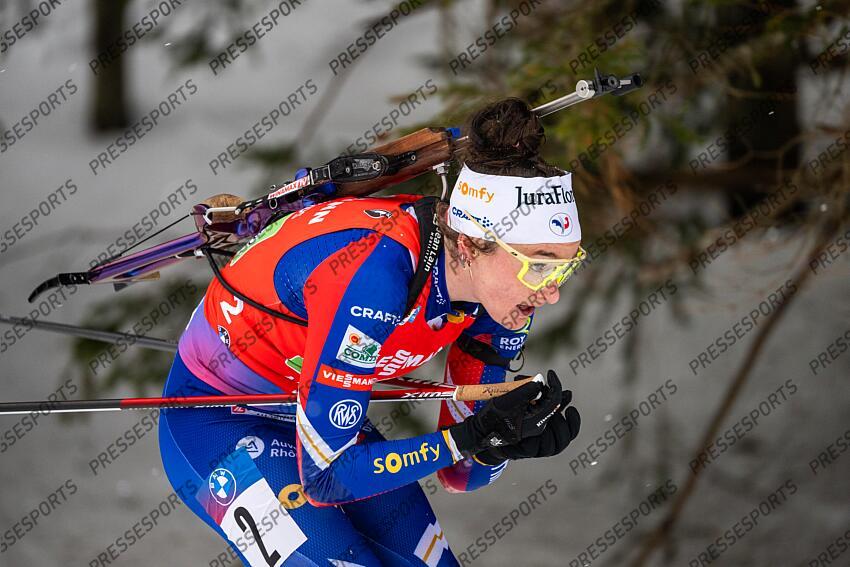 ANTHOLZ-ANTERSELVA, ITALY - JANUARY 26: Lou Jeanmonnot of Team France in action during the BMW IBU World Cup Women's Relay on January 26, 2025 in Antholz-Anterselva, Italy. (Photo by Kevin Voigt/Agence Zoom) RELAIS FEMMES ANTHOLZ ANTERSELVA 