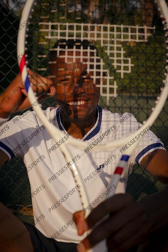 christopher eubanks MAGAZINE CHRISTOPHER EUBANKS - prise de vue pour la marque de raquette Tecnifibre 