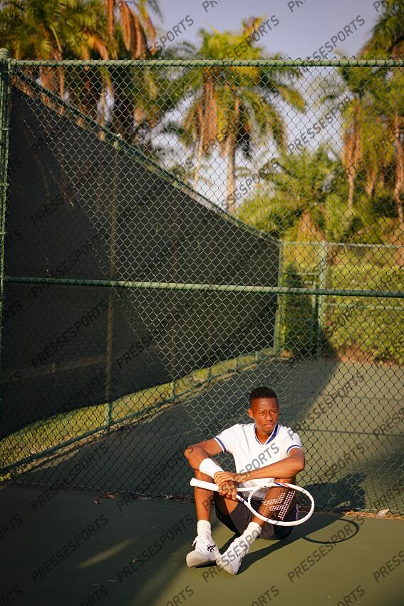 christopher eubanks MAGAZINE CHRISTOPHER EUBANKS - prise de vue pour la marque de raquette Tecnifibre 