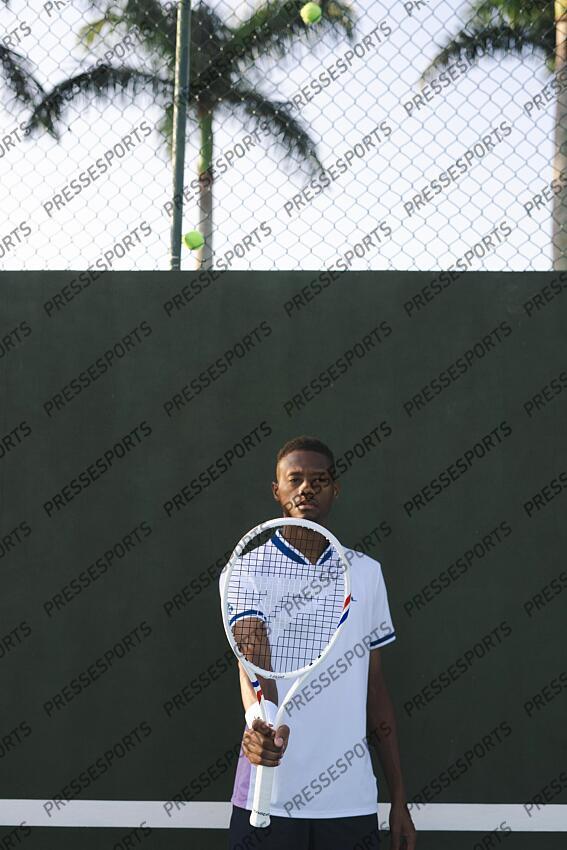 christopher eubanks MAGAZINE CHRISTOPHER EUBANKS - prise de vue pour la marque de raquette Tecnifibre 