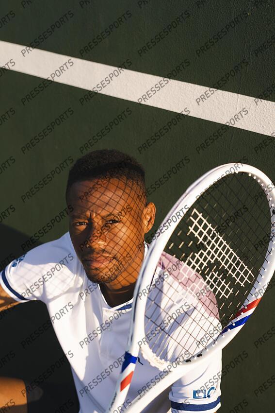 christopher eubanks MAGAZINE CHRISTOPHER EUBANKS - prise de vue pour la marque de raquette Tecnifibre 