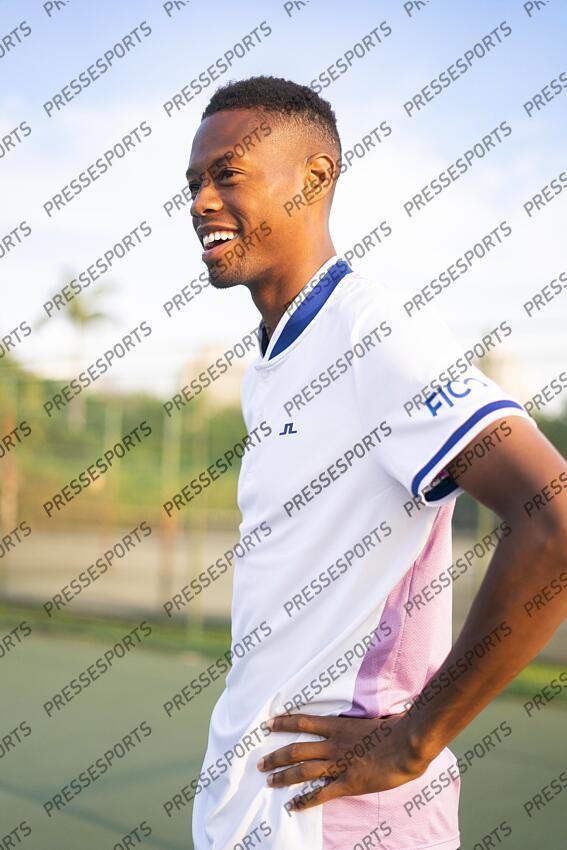 christopher eubanks MAGAZINE CHRISTOPHER EUBANKS - prise de vue pour la marque de raquette Tecnifibre 