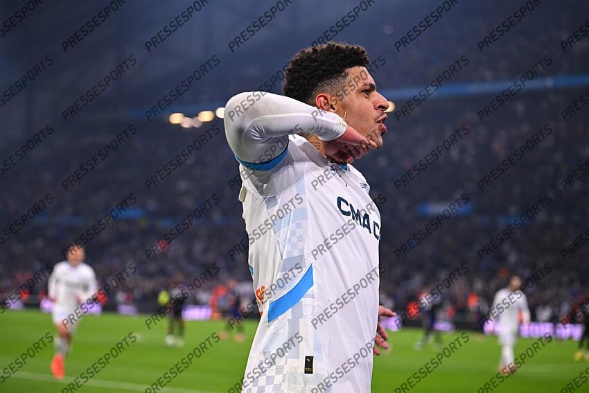 luis henrique MARSEILLE-LYON (3-2) joie du but 3-2 d eluis henrique 