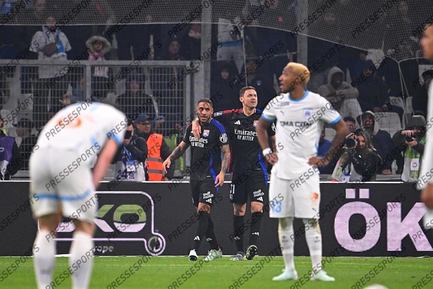 tolisso (corentin) matic (nemanja) MARSEILLE-LYON (3-2) joie du but de tolisso 0-1 