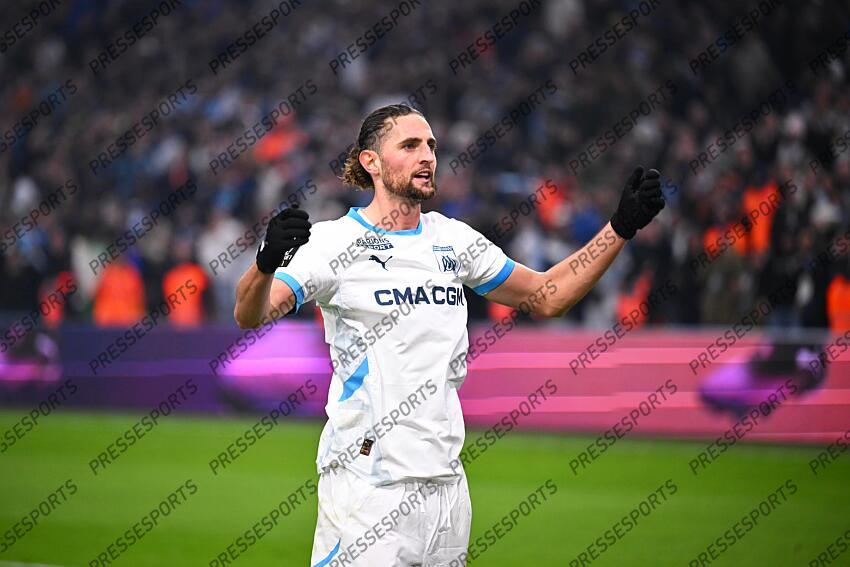 rabiot (adrien) MARSEILLE-LYON (3-2) joie du but 2-1 de rabiot 