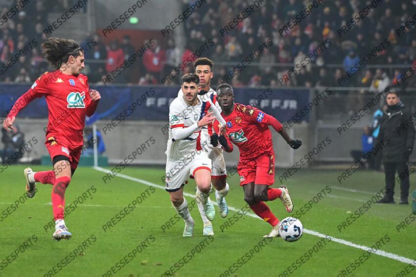 beraldo (lucas) doue (desire) gueye (dame) LE MANS-PSG (0-2) 