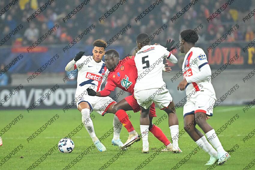 doue (desire) gueye (dame) pacho (willian) - 5 LE MANS-PSG (0-2) 