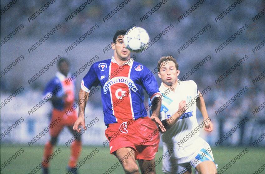 ricardo (raimondo) papin (jean pierre) MARSEILLE-PSG (0-0) FF(17/12/91) 