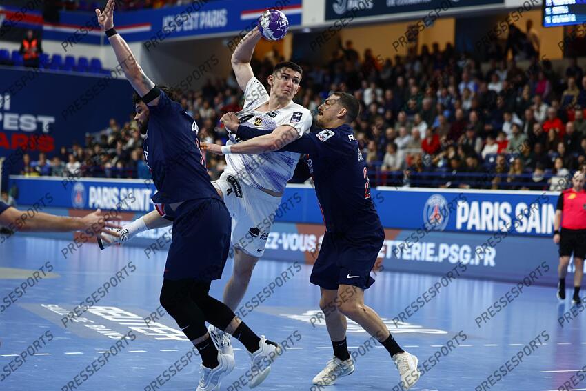 prandi (elohim) minne (aymeric) grebille (mathieu) PSG HANDBALL-NANTES (40-39) 
