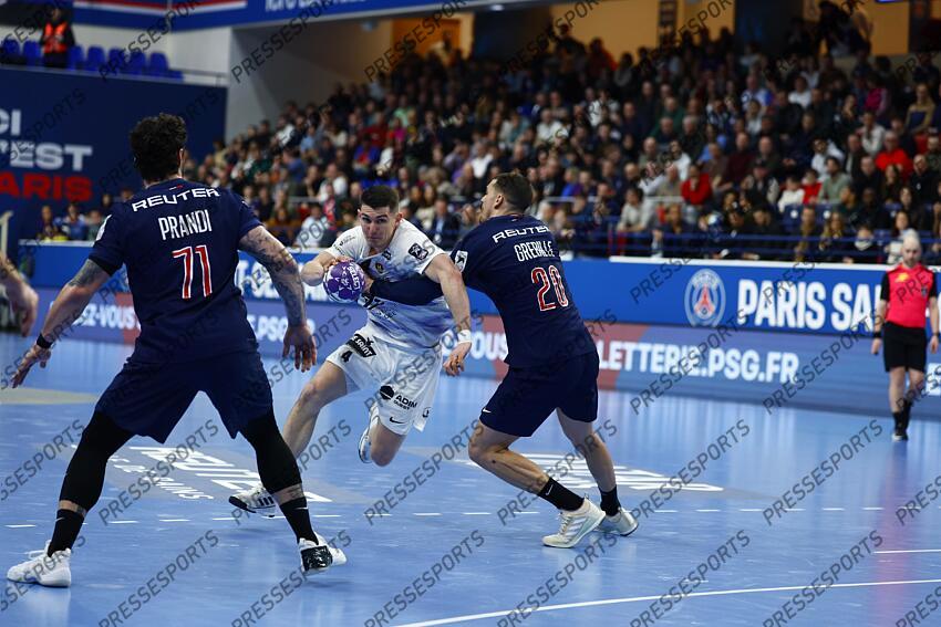 minne (aymeric) grebille (mathieu) PSG HANDBALL-NANTES (40-39) 